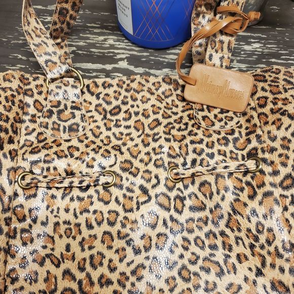 Vintage Neiman Marcus Leopard Print Handbag - Picture 3 of 5